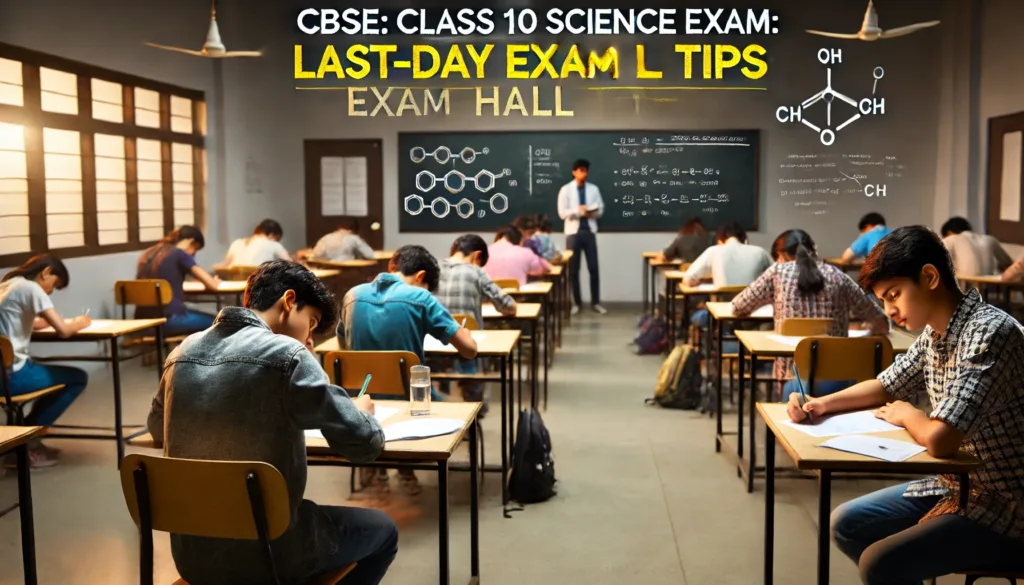 CBSE Class 10 Science Exam: Last-Day Exam Hall Tips 20 Feb 2025