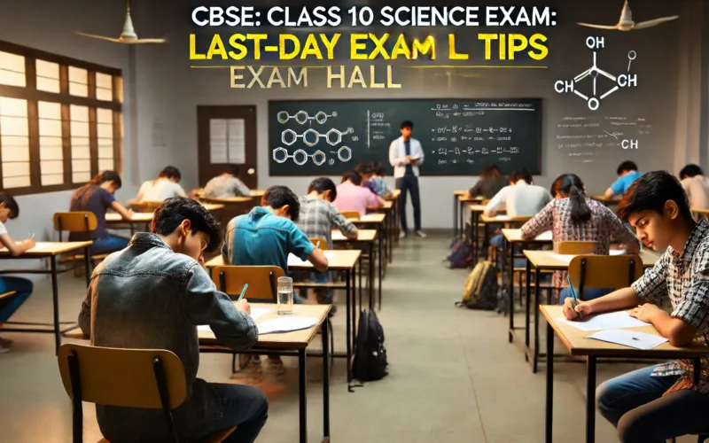 CBSE Class 10 Science Exam: Last-Day Exam Hall Tips 20 Feb 2025