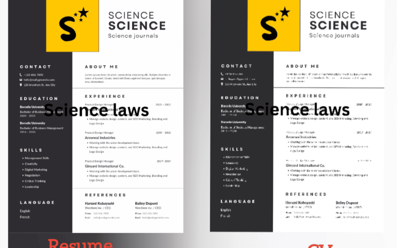 difference between cv and resume