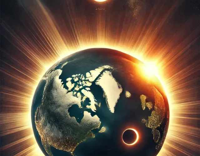 Solar eclipse on March 29, 2025, visible from Canada, Greenland, Iceland, and Europe.