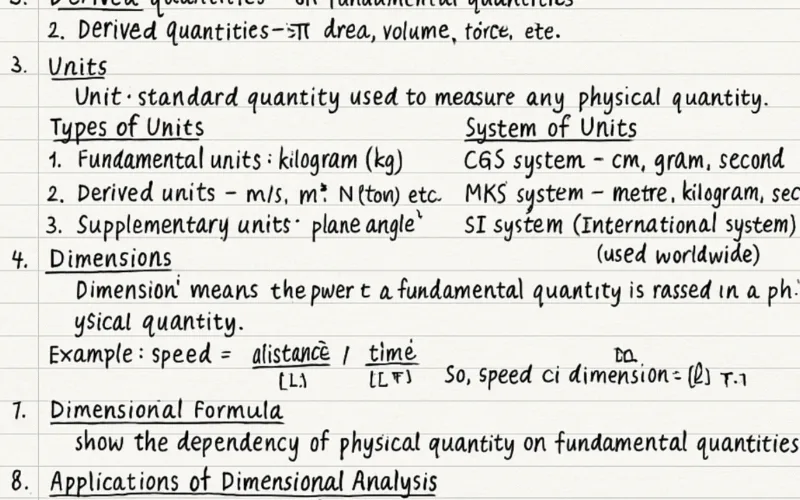 Chapter 1: Units and Measurements – IIT Bombay Physics Notes