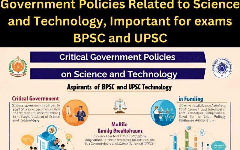 Government Policies Related to Science and Technology, Important for exams BPSC and UPSC